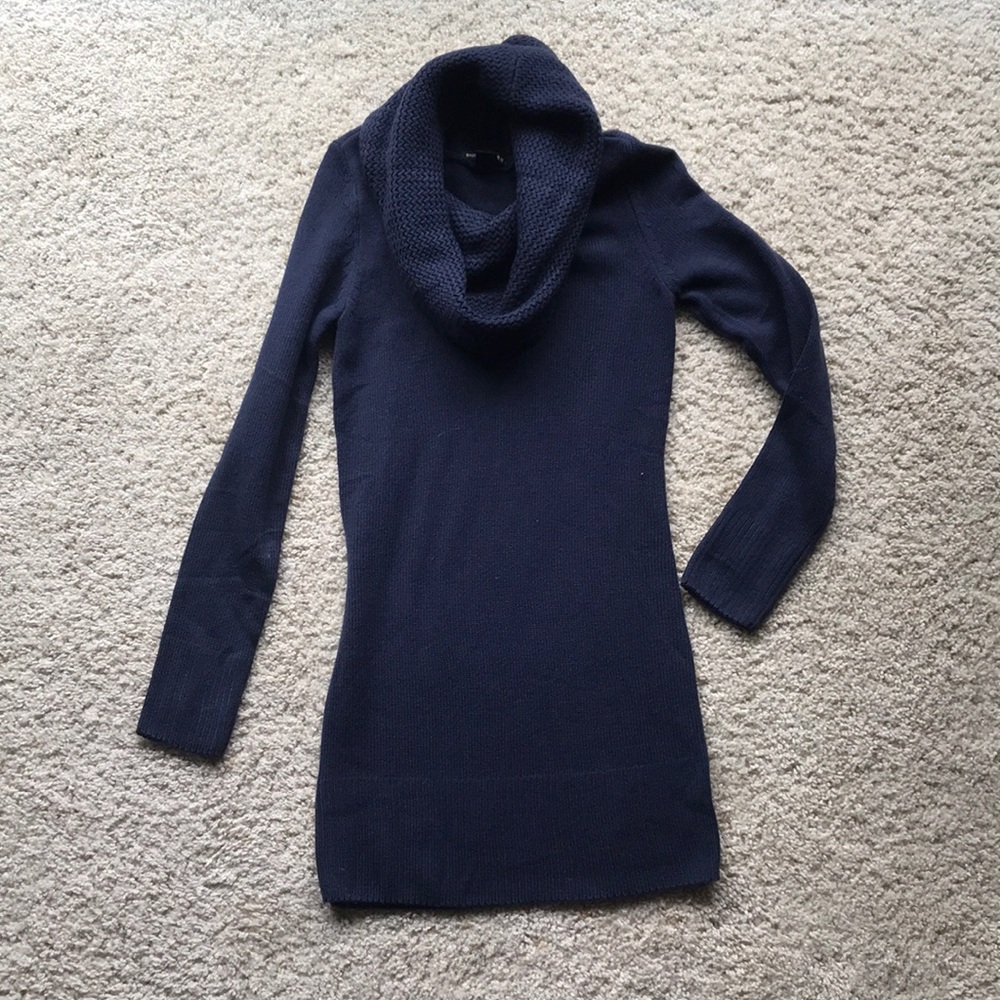 H&M size xs. Navy blue  sweater dress.